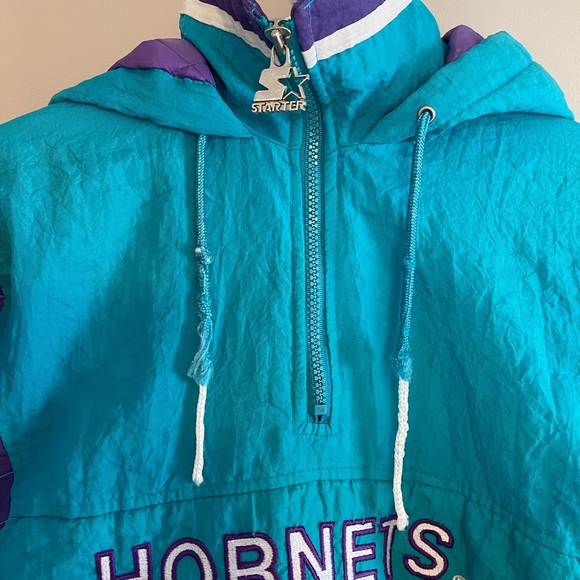 Charlotte Hornets Starter Jacket NBA Official Basketball Small Coat VTG Rare - Picture 4 of 10